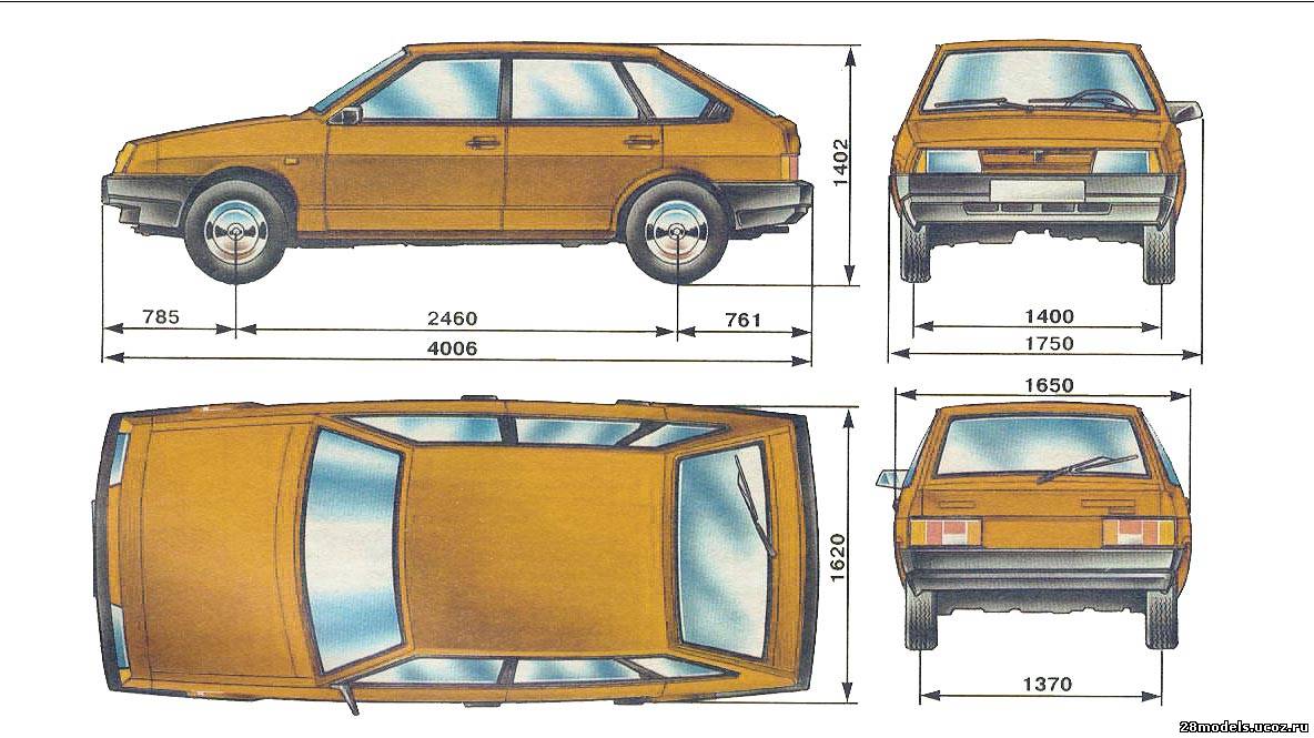 Лада 2109 чертеж